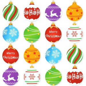 Acerich Christmas Stickers for Kids Holiday Stickers, 600Pcs Bells Christmas Stickers for Envelopes Cards Gifts Crafts Party Supply Classroom Scrapbooking Decoration